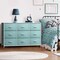 Sorbus 9 Drawers Dresser- Storage Unit with Steel Frame, Wood Top, Fabric Bins - for Bedroom, Closet, Office and more